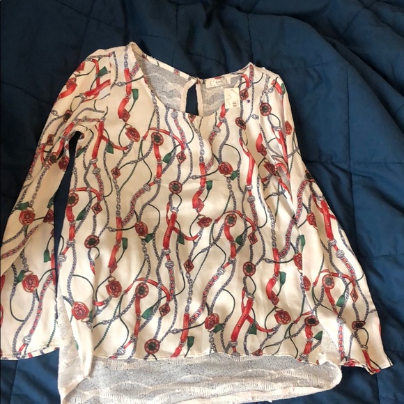 White blouse excellent condition NEVER WORN - Picture 1 of 4